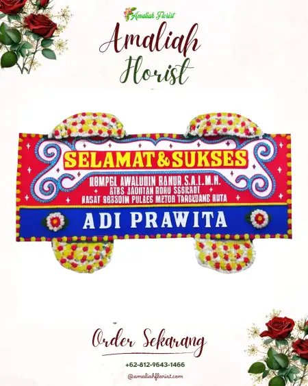 Papan Bunga Ucapan Selamat Sukorame